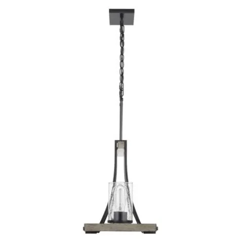 Flash Sale Patriot Lighting® Elegant Home Brooklyn Natural Iron & Distressed Faux Wood 3 Light Island Light