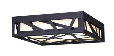 Flash Sale Patriot Lighting® Adah Matte Black Integrated Led Flush Mount Ceiling Light