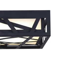 Flash Sale Patriot Lighting® Adah Matte Black Integrated Led Flush Mount Ceiling Light