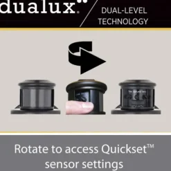 Hot Sale Patriot Lighting® Eliza Textured Black Led Motion Sensor Outdoor Wall Light