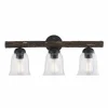 Hot Sale Patriot Lighting® Spruce Black Walnut 3-Light Vanity Light