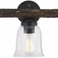 Hot Sale Patriot Lighting® Spruce Black Walnut 3-Light Vanity Light