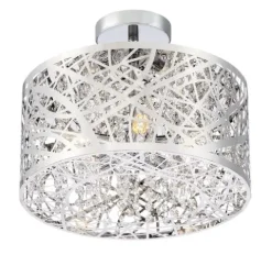 Hot Sale Patriot Lighting® Elegant Home Braylen Chrome 5-Light Semi-Flush Mount Ceiling Light