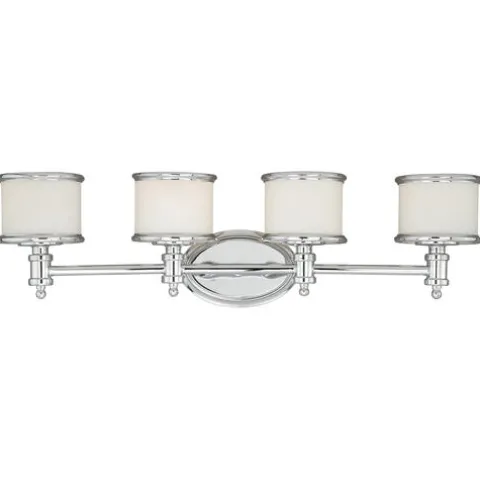 Hot Sale Patriot Lighting® Carlisle Chrome 4 Light Vanity Light