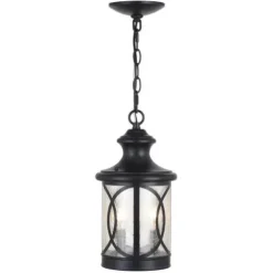Hot Sale Patriot Lighting® Sterling 14-1/4″ Forged Bronze Outdoor Pendant Light