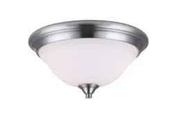 Hot Sale Patriot Lighting® Dee Brushed Nickel 2-Light Flush Mount Ceiling Light