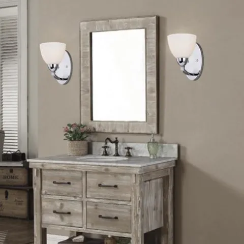 Hot Sale Patriot Lighting® Orion Chrome 1-Light Vanity Light