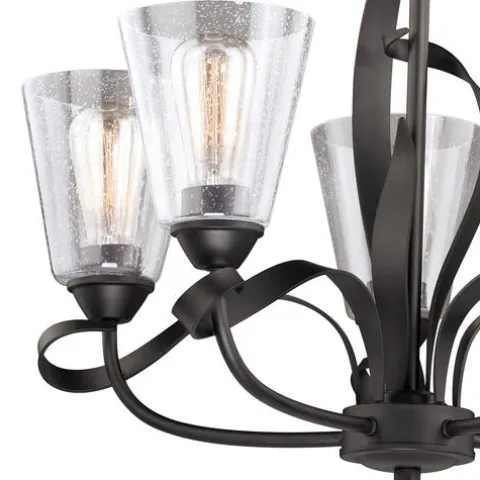 Hot Sale Patriot Lighting® Cinta Oil Rubbed Bronze 5 Light Chandelier