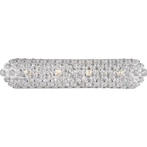 Hot Sale Patriot Lighting® Elegant Home Taryn Chrome 4-Light Vanity Light