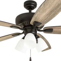 Hot Sale Patriot Lighting™ Tisbury Ii 52″ Bronze Indoor Led Ceiling Fan