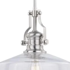 Hot Sale Patriot Lighting® Beloit Satin Nickel Pendant