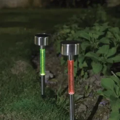 Hot Sale Patriot Lighting® Solar Integrated Led Foley Stainless Steel Landscape Light