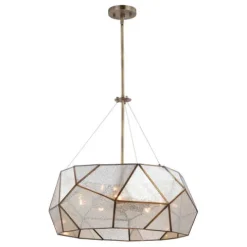 Hot Sale Patriot Lighting® Euclid Aged Brass 5 Light Pendant