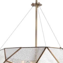 Hot Sale Patriot Lighting® Euclid Aged Brass 5 Light Pendant