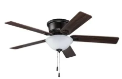 Hot Sale Patriot Lighting™ Alston 52″ Bronze Indoor Led Ceiling Fan