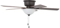 Hot Sale Patriot Lighting™ Alston 52″ Bronze Indoor Led Ceiling Fan
