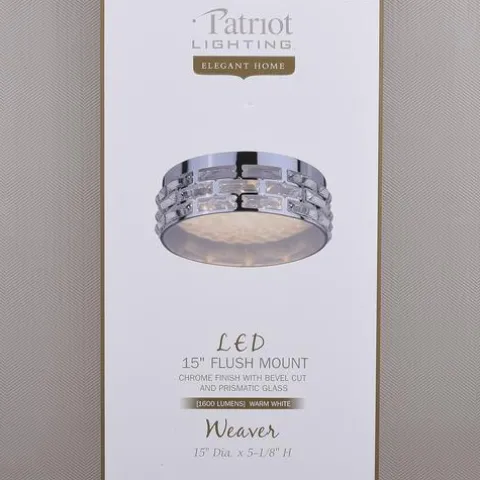 Hot Sale Patriot Lighting® Elegant Home Weaver Integrated Led Flush Mount Ceiling Light