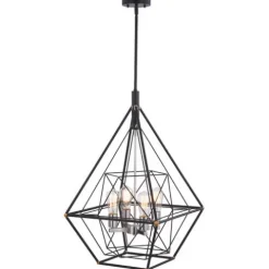 Hot Sale Patriot Lighting® Bartlett Oil Rubbed Bronze 4 Light Pendant