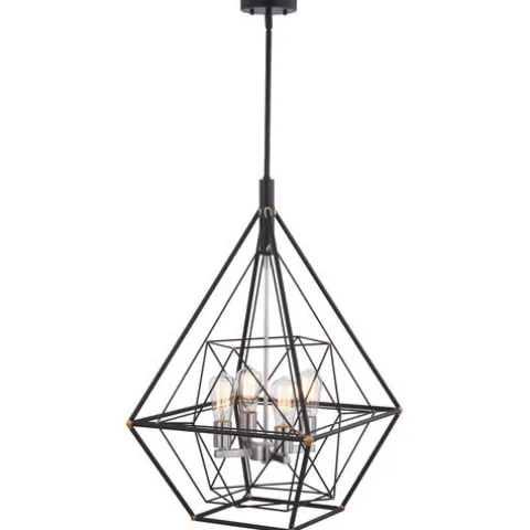 Hot Sale Patriot Lighting® Bartlett Oil Rubbed Bronze 4 Light Pendant