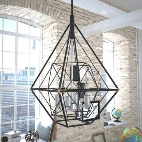 Hot Sale Patriot Lighting® Bartlett Oil Rubbed Bronze 4 Light Pendant