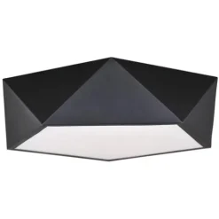 Hot Sale Patriot Lighting® Pascal Black Integrated Led Flush Mount Ceiling Light
