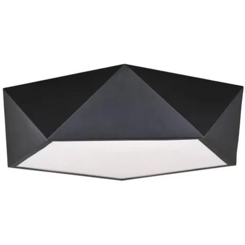 Hot Sale Patriot Lighting® Pascal Black Integrated Led Flush Mount Ceiling Light