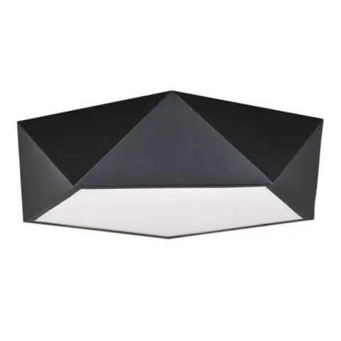 Hot Sale Patriot Lighting® Pascal Black Integrated Led Flush Mount Ceiling Light