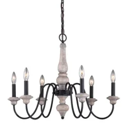 Hot Sale Patriot Lighting® Georgetown Oil Burnised Bronze 6 Light Chandelier