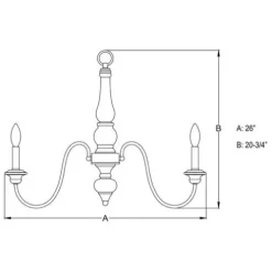 Hot Sale Patriot Lighting® Georgetown Oil Burnised Bronze 6 Light Chandelier
