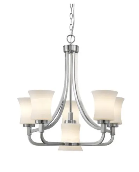 Hot Sale Patriot Lighting® Joelle 6-Light Brushed Nickel Chandelier