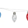 New Patriot Lighting® 10′ 8″ 10-Light Red White Blue Patriotic Fairy String Light