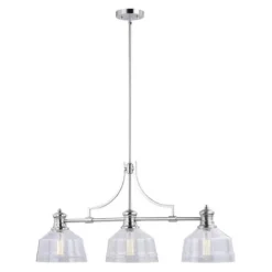 New Patriot Lighting® Beloit Satin Nickel 3 Light Chandelier