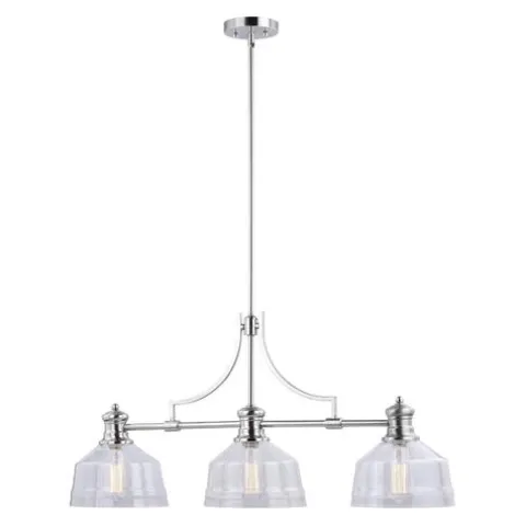 New Patriot Lighting® Beloit Satin Nickel 3 Light Chandelier