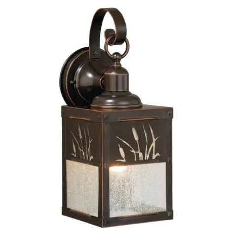 New Patriot Lighting® Cattail Burnished Bronze Outdoor Wall Light