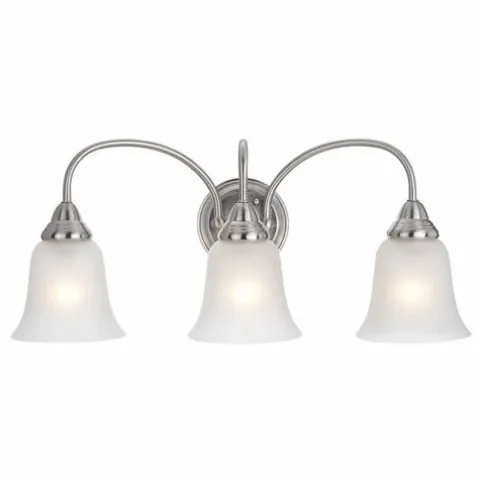 New Patriot Lighting® Chesley Satin Nickel 3-Light Vanity Light