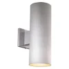 New Patriot Lighting® Chiasso Satin Aluminum 2-Light Outdoor Wall Light