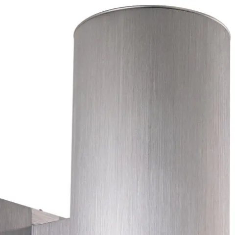New Patriot Lighting® Chiasso Satin Aluminum 2-Light Outdoor Wall Light