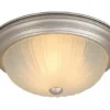 New Patriot Lighting® Cornwall Brushed Nickel 3-Light Flush Mount Ceiling Light