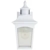 New Patriot Lighting® Dualux Eloise Ii White Motion Sensor Outdoor Security Wall Light
