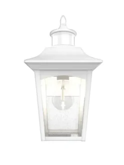 New Patriot Lighting® Dualux Eloise Ii White Motion Sensor Outdoor Security Wall Light