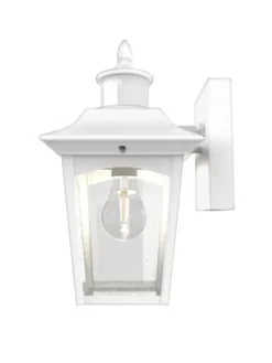 New Patriot Lighting® Dualux Eloise Ii White Motion Sensor Outdoor Security Wall Light