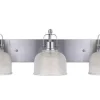 New Patriot Lighting® Dynasty Brushed Nickel 3-Light Vanity Light