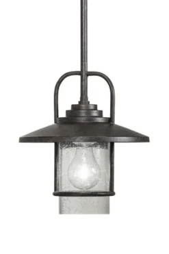 New Patriot Lighting® Elegant Home Miner Bronze 1-Light Mini Pendant