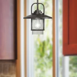 New Patriot Lighting® Elegant Home Miner Bronze 1-Light Mini Pendant