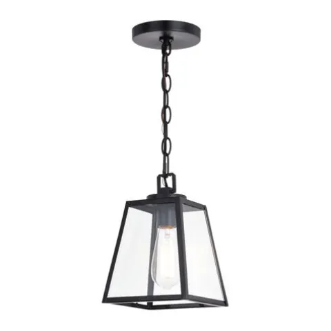 New Patriot Lighting® Grant Black 1 Light Mini Pendant