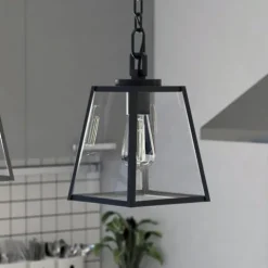 New Patriot Lighting® Grant Black 1 Light Mini Pendant