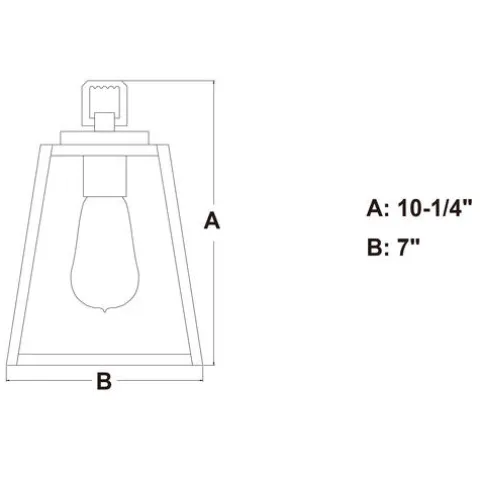 New Patriot Lighting® Grant Black 1 Light Mini Pendant