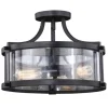 New Patriot Lighting® Holbrook Noble Bronze Semi-Flush Mount Ceiling Light