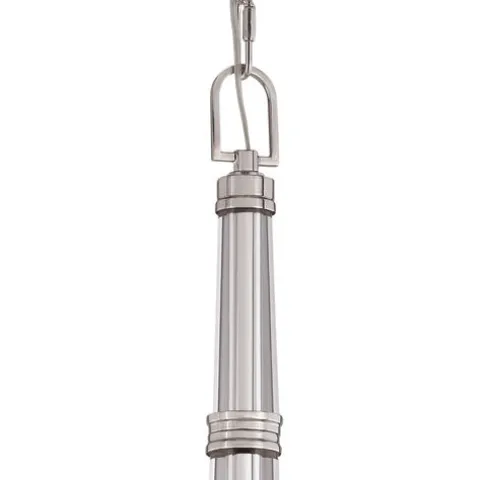 New Patriot Lighting® Hoyne Polished Nickel 5 Light Chandelier