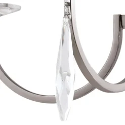 New Patriot Lighting® Hoyne Polished Nickel 5 Light Chandelier